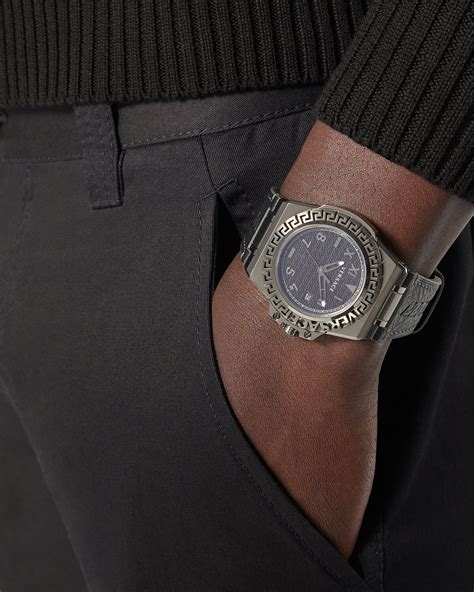 versace greca reaction|Greca Reaction Watch Gray .